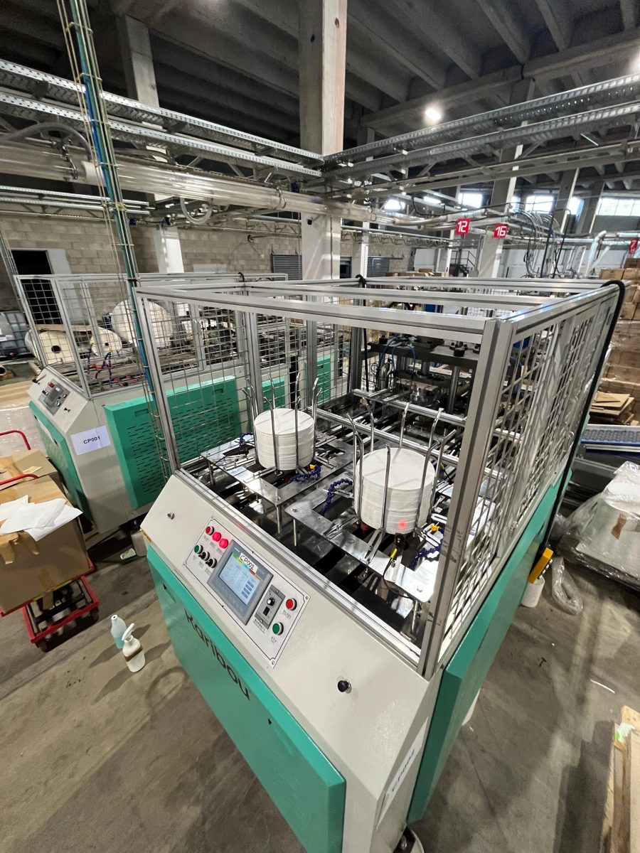 Máquina de platos de papel
