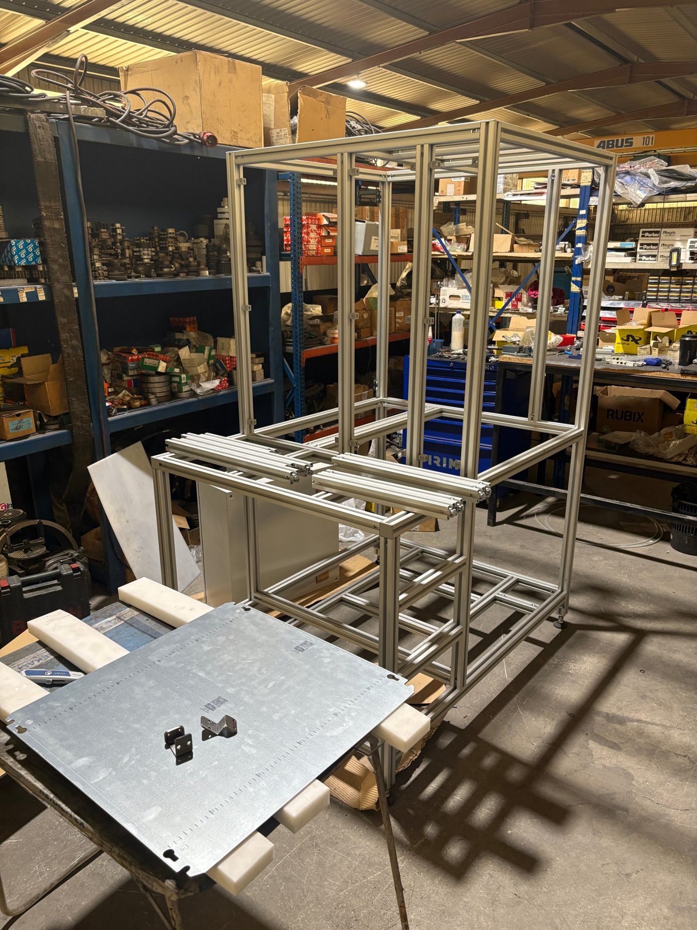 Estructura de perfilería del prototipo v2
