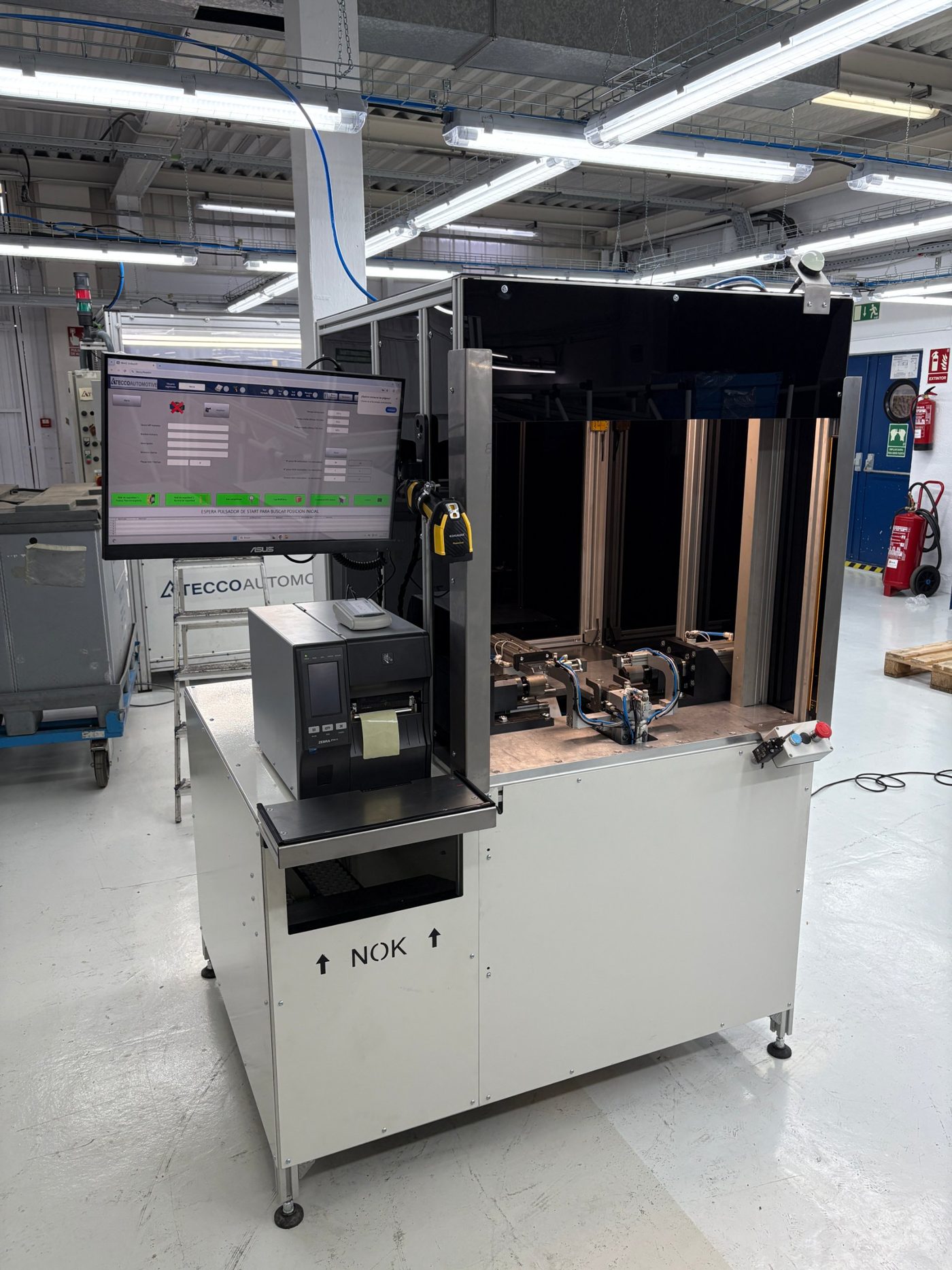 Máquina instalada en Tecco